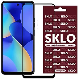 Захисне скло SKLO 3D Full Glue для Tecno Spark 10 Pro Black