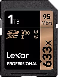 Карта пам'яті Lexar SDXC 1TB Professional Class 10 UHS-I U3 V30 (LSD1TCB633) - фото Карта пам'яті Lexar SDXC 1TB Professional Class 10 UHS-I U3 V30 (LSD1TCB633)