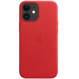 Чехол Apple Leather Case Full for iPhone 11 Red