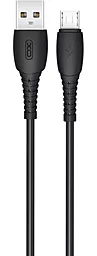 Кабель XO NB-P163 USB-A - micro USB 12w 2.4a 1м cable Black - фото Кабель XO NB-P163 USB-A - micro USB 12w 2.4a 1м cable Black