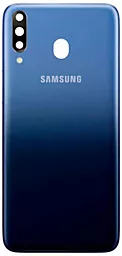 Задняя крышка корпуса Samsung Galaxy M30 M305 2019 со стеклом камеры Blue