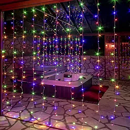 Светодиодная гирлянда ColorWay 300LED (CW-GW-300L33VMC) 3x3м, штора-занавес, 220V Multicolored - фото Светодиодная гирлянда ColorWay 300LED (CW-GW-300L33VMC) 3x3м, штора-занавес, 220V Multicolored
