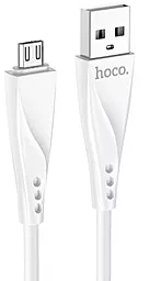 Кабель Hoco DU16 Silica USB-A - micro USB 10w 1м cable White - фото Кабель Hoco DU16 Silica USB-A - micro USB 10w 1м cable White
