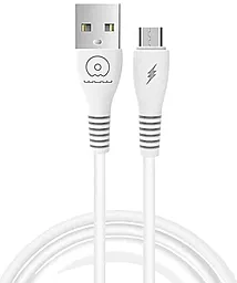 Кабель WUW X163 USB-A - micro USB 12w 2.4a 1м cable White