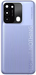 Задняя крышка корпуса Tecno Spark Go 2022 (KG5m) со стеклом камеры, Original Iris Purple - фото Задняя крышка корпуса Tecno Spark Go 2022 (KG5m) со стеклом камеры, Original Iris Purple