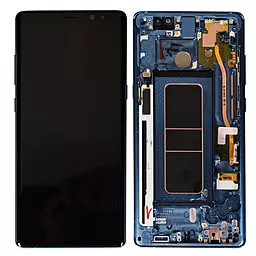 Дисплей Samsung Galaxy Note 8 N950 з тачскріном і рамкою, сервісний оригінал, Blue