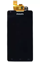 Дисплей Philips Xenium W6610 з тачскріном, Black