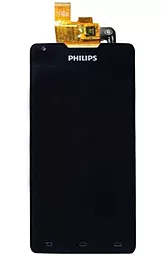 Дисплей Philips Xenium W6610 с тачскрином, Black - фото Дисплей Philips Xenium W6610 с тачскрином, Black