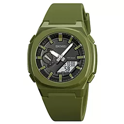 Часы наручные SKMEI 2091AGWT Army Green-White - фото Часы наручные SKMEI 2091AGWT Army Green-White