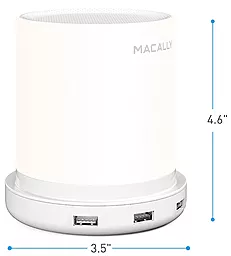 Зарядка-Ночник Macally Table Lamp with 4 USB Port Built in Charger (LAMPCHARGE-EU) - миниатюра 5