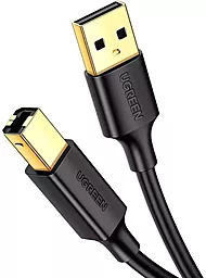 Кабель (шлейф) Ugreen US135 USB-A 2.0 AM/BM 1.5м чёрный (10350) - фото Кабель (шлейф) Ugreen US135 USB-A 2.0 AM/BM 1.5м чёрный (10350)