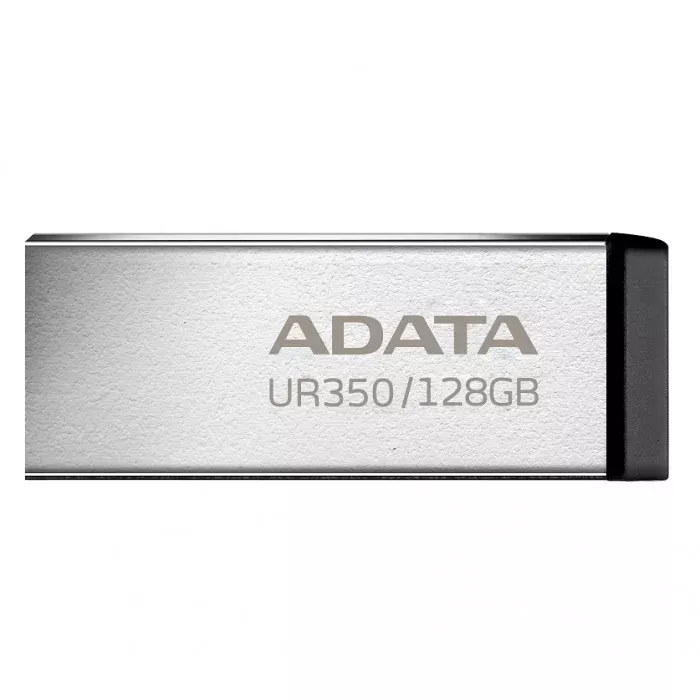 Флешка ADATA 128 GB UR350 USB 3.2 (UR350-128G-RSR/BK) silver/black - фото 1