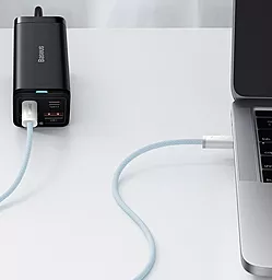 Кабель Baseus Dynamic USB Type-C - Type-C 100w 5a 1м PD cable Blue (CALD000203) - мініатюра 7 Кабель Baseus Dynamic USB Type-C - Type-C 100w 5a 1м PD cable Blue (CALD000203) - мініатюра 7