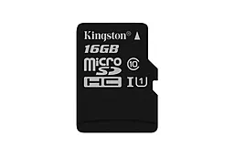 Карта памяти Kingston microSDHC 16GB Class 10 UHS-I U1 (SDC10G2/16GBSP)