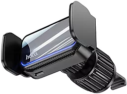 Автодержатель магнитный Hoco CA201 Smart Electric Car Holder Black