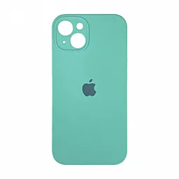 Чехол Silicone Case Full Camera для Apple iPhone 15 Plus Azure