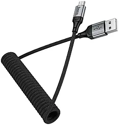 Кабель Hoco X121 USB-A - micro USB 12w 2.4a 1м cable Black - миниатюра 5 Кабель Hoco X121 USB-A - micro USB 12w 2.4a 1м cable Black - миниатюра 5