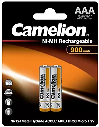 Аккумулятор Camelion AAA (R03) 900mAh Ni-Mh 2шт (NH-AAA900BP2) - фото Аккумулятор Camelion AAA (R03) 900mAh Ni-Mh 2шт (NH-AAA900BP2)