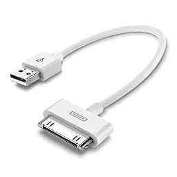 USB Кабель Cellular Line 30 pin Cable 0.15 м. White (USBDATACTRIPH1) - мініатюра 2