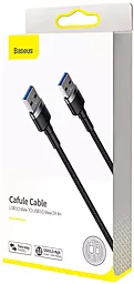 Кабель передачі даних Baseus Cafule Cable USB 3.0/3.1 Gen1 M-M 2A Dark Gray (CADKLF-C0G) - мініатюра 8