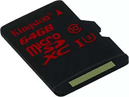 Карта памяти Kingston microSDXC 64GB Class 10 UHS-I U3 (SDCA3/64GBSP) - миниатюра 2