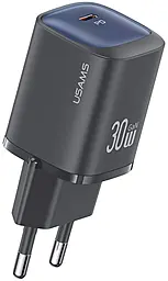 Сетевое зарядное устройство Usams 30w GaN PD USB-C ports charger black (US-CC251) - фото Сетевое зарядное устройство Usams 30w GaN PD USB-C ports charger black (US-CC251)