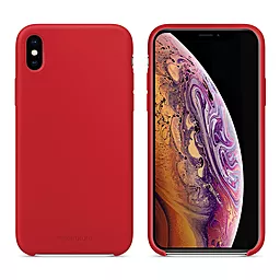 Чехол MAKE Silicone Case Apple iPhone XS Max Red (MCS-AIXSMRD)