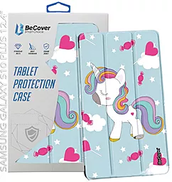 Чехол для планшета BeCover Smart Case для Samsung Galaxy Tab S10 Plus (SM-X820/SM-X826) 12.4" Unicorn (712251) - фото Чехол для планшета BeCover Smart Case для Samsung Galaxy Tab S10 Plus (SM-X820/SM-X826) 12.4" Unicorn (712251)
