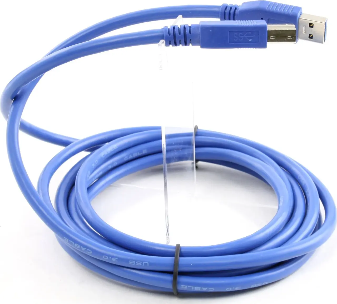 Кабель (шлейф) Atcom USB 3.0 AM/BM 3м Blue - фото 3
