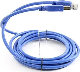 Кабель (шлейф) Atcom USB 3.0 AM/BM 3м Blue - миниатюра 3 Кабель (шлейф) Atcom USB 3.0 AM/BM 3м Blue - миниатюра 3