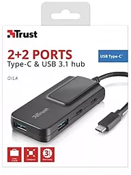 Мультипортовый USB Type-C хаб Trust Oila 2+2 Port USB-С & USB 3.1 (21321) - миниатюра 6