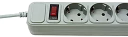 Мережевий фільтр (подовжувач) PrologiX 5 розеток 10А 1.8м з вимикачем Grey (PRS-050P5-18G) - мініатюра 2