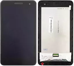 Дисплей для планшету Huawei MediaPad T1 7 (зелений шлейф) з тачскріном і рамкою, оригінал, Black