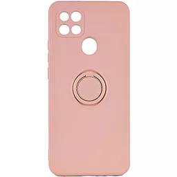 Чехол Epik TPU Candy Ring Full Camera для Oppo A15s, Oppo A15 Розовый / Pink Sand