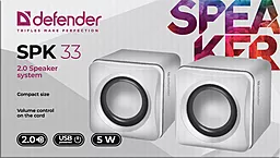 Колонки акустические Defender SPK-33  White (65631) - миниатюра 3