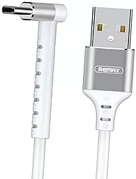 Кабель Remax RC-100a Joy Series L-type USB-A - Type-C 12w 2.4a 1м cable White - фото Кабель Remax RC-100a Joy Series L-type USB-A - Type-C 12w 2.4a 1м cable White