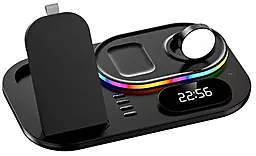 Док-станция EasyLife A06 RGB 4-in-1 30w wireless charger black