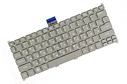 Клавіатура для ноутбуку Acer Aspire S3 S5 V5 One 756 TravelMate B1 NK.I101S.038 срібляста