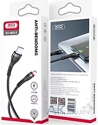 Кабель XO NB213 USB-A - micro USB 12w 2.4a 1м cable Black - мініатюра 4 Кабель XO NB213 USB-A - micro USB 12w 2.4a 1м cable Black - мініатюра 4