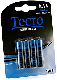 Батарейки Tecro Extra Energy Alkaline AAA/LR03 BL 4 шт