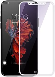 Захисне скло Baseus 3D Arc Tempered Glass Apple iPhone X White (SGAPIPHXA3D02)