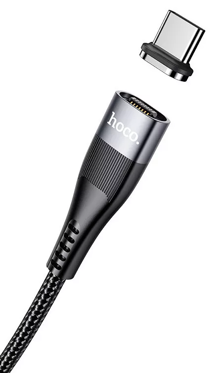 Кабель Hoco U99 Vortex Magnetic USB Type-C - Lightning 20w 3a 1.2м PD сable Black - фото 2