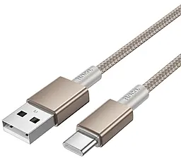 Кабель Hoco X119 Energy USB-A - Type-C 15w 3a 1м cable Gold - фото Кабель Hoco X119 Energy USB-A - Type-C 15w 3a 1м cable Gold