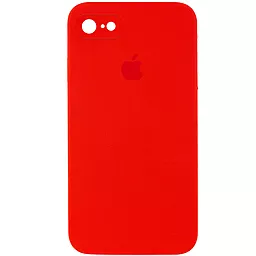 Чохол Silicone Case Full Camera Square для Apple iPhone 7, iPhone 8, iPhone SE 2020 Red