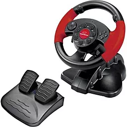 Руль с педалями Esperanza PC/PS1/PS2/PS3 Black/Red (EG103)