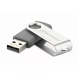 Флешка Exceleram 8GB P1 Series USB 2.0 (EXP1U2SIG08) Gray - фото Флешка Exceleram 8GB P1 Series USB 2.0 (EXP1U2SIG08) Gray