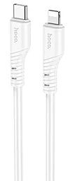 Кабель Hoco X97 Crystal Silicone USB Type-C - Lightning 20w 3a 1м PD сable White - фото Кабель Hoco X97 Crystal Silicone USB Type-C - Lightning 20w 3a 1м PD сable White