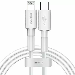Кабель Baseus BMX Mini MFI USB Type-C - Lightning 18w 3a 1.2м PD сable White (CATLSW-A02) - фото Кабель Baseus BMX Mini MFI USB Type-C - Lightning 18w 3a 1.2м PD сable White (CATLSW-A02)