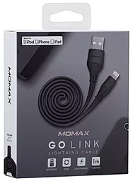 Кабель USB Momax GO LINK Basic Lightning Black (DL7D) - миниатюра 6