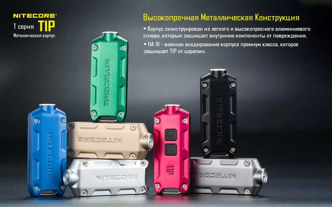 Фонарик Nitecore TIP (Cree XP-G2) Синий - фото 13